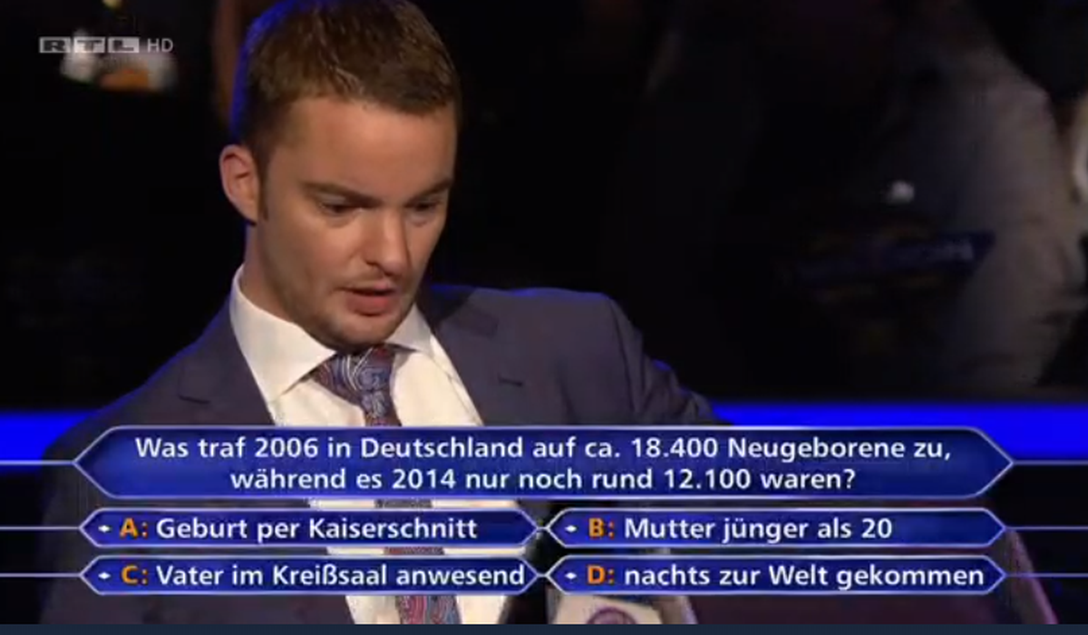 Die korrekte Antwort: B.