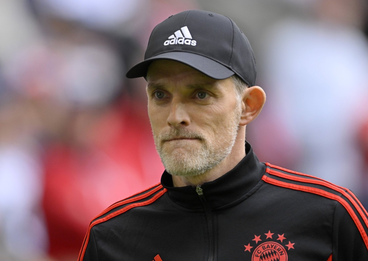 Trainer Coach Thomas Tuchel FC Bayern Muenchen FCB FC Bayern Muenchen FCB vs Hertha BSC Berlin 30.04.2023 DFL REGULATIONS PROHIBIT ANY USE OF PHOTOGRAPHS AS IMAGE SEQUENCES AND/OR QUASI-VIDEO FC Bayer ...