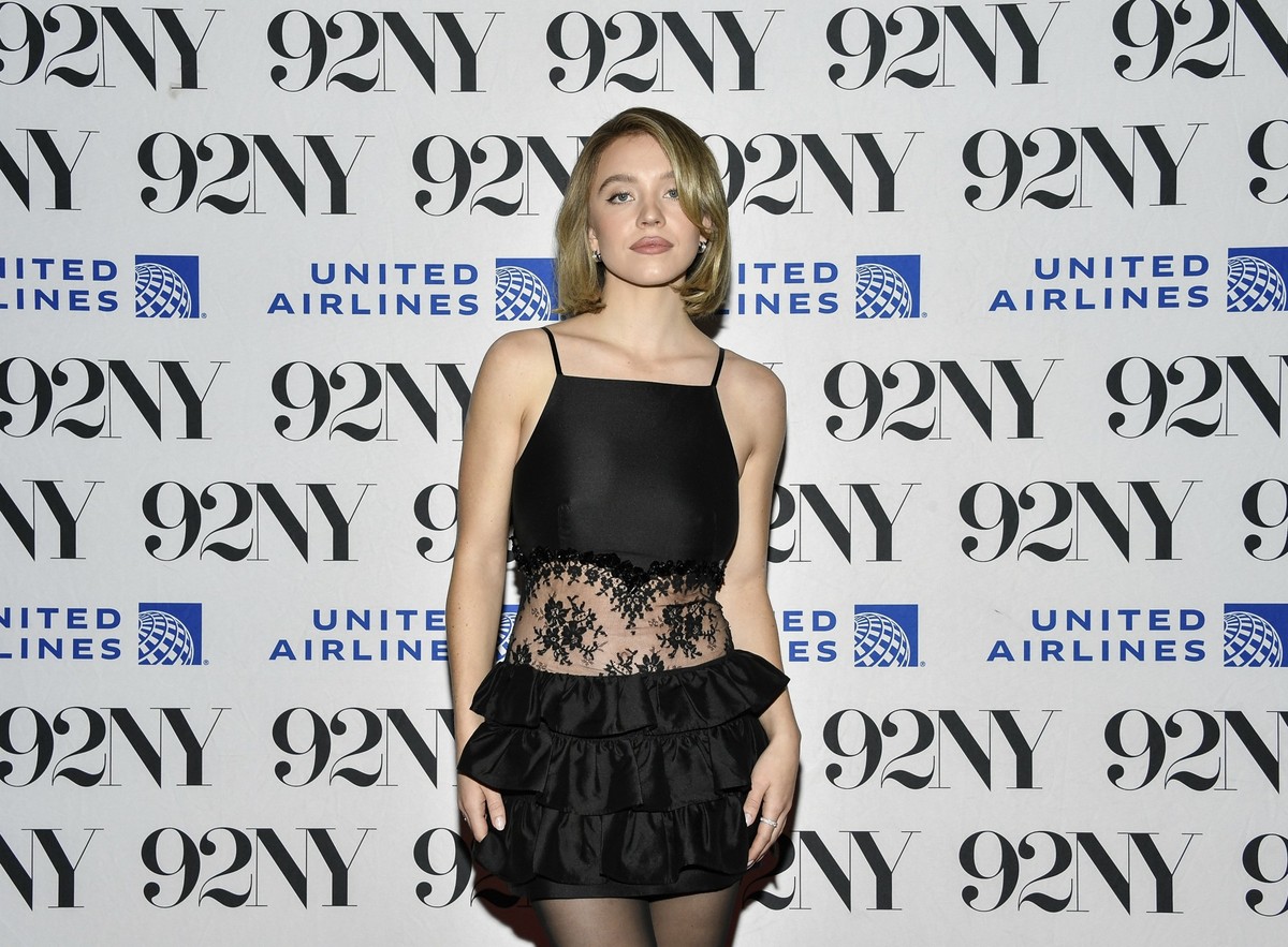 Actor Sydney Sweeney poses backstage before discussing her new film &quot;Immaculate&quot; at The 92nd Street Y on Wednesday, March 20, 2024, in New York. (Photo by Evan Agostini/Invision/AP)