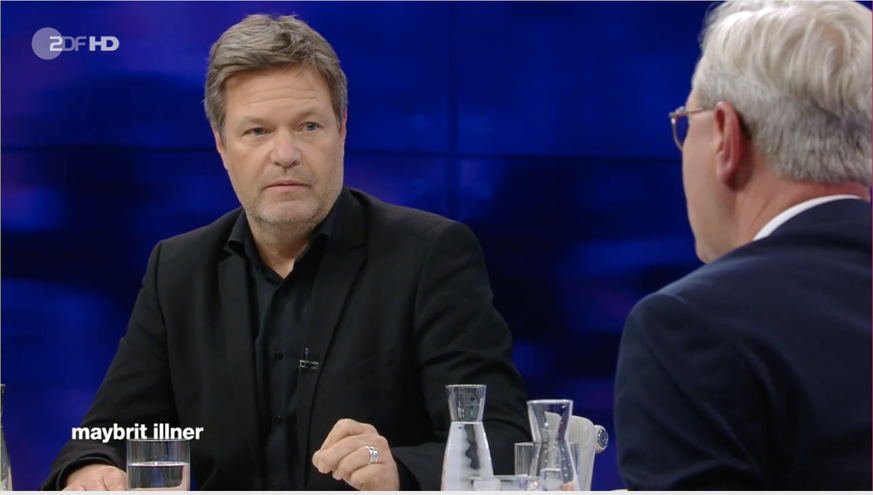 Habeck und Röttgen liefern sich einen Schlagabtausch im Fernsehen.