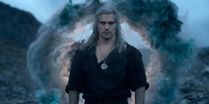 HANDOUT - 10.05.2023, ---: Henry Cavill steht als Hexer Geralt von Riva im Mittelpunkt der polnisch-amerikanischen Netflix-Fantasyserie «The Witcher». Seit Donnerstag (29.6.) ist die dritte Staffel be ...