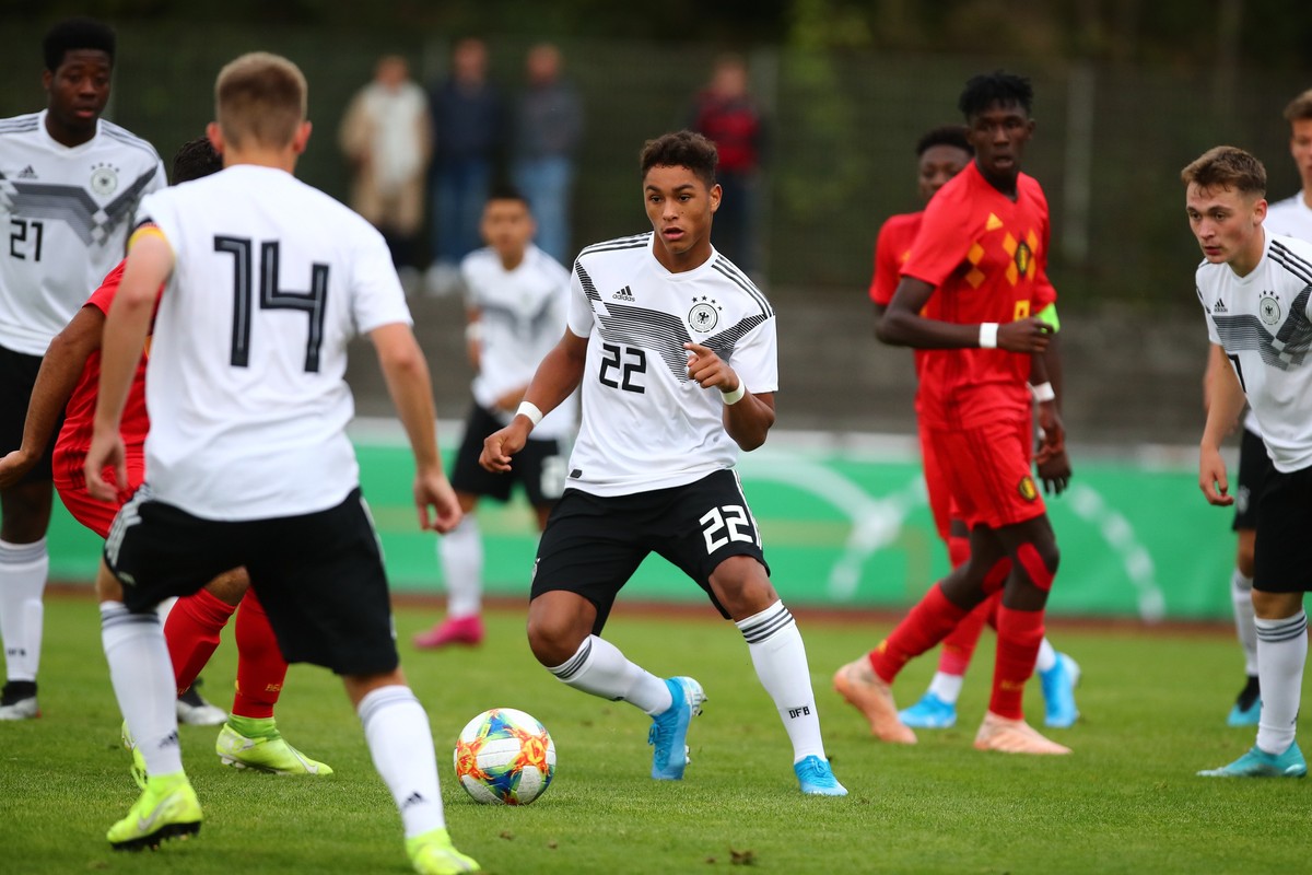 Armindo Sieb Deutschland Deutschland vs Belgien, U17, U 17 Laenderspiel, 05.09.2019 DFB regulations prohibit any use of photographs as image sequences and/or quasi-video. Deutschland vs Belgien, U17-L ...
