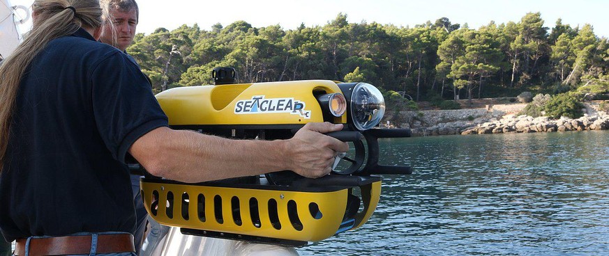 Die SeaClear Methode funktioniert mit Robotern und braucht keine Menschen im Wasser.