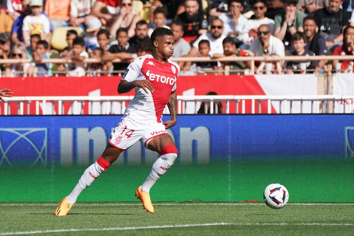 Ismail Jakobs AS Monaco FOOTBALL : AS Monaco vs Lille - Ligue 1 Uber Eats - Monaco - 14/03/2023 NorbertScanella/Panoramic PUBLICATIONxNOTxINxFRAxITAxBEL