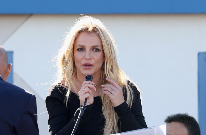 LAS VEGAS, NV - NOVEMBER 04: Singer Britney Spears speaks during the grand opening of the Nevada Childhood Cancer Foundation Britney Spears Campus on November 4, 2017 in Las Vegas, Nevada. (Photo by G ...