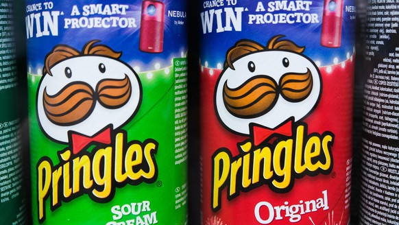 Pringles packaging are seen in a shop in Krakow, Poland on February 4, 2022. (Photo by Jakub Porzycki/NurPhoto)