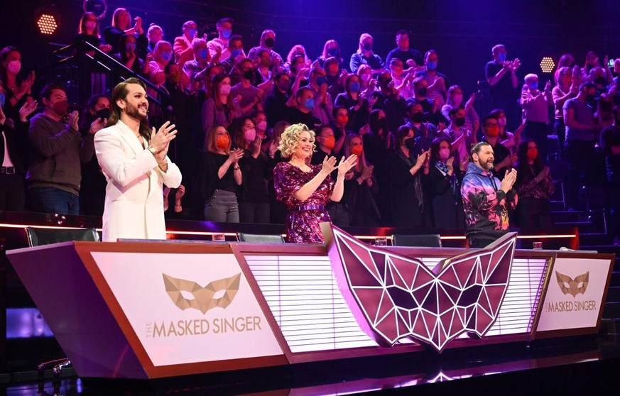 in the "The Masked Singer"-Finale had to be panned hastily towards the guessing team towards the end.