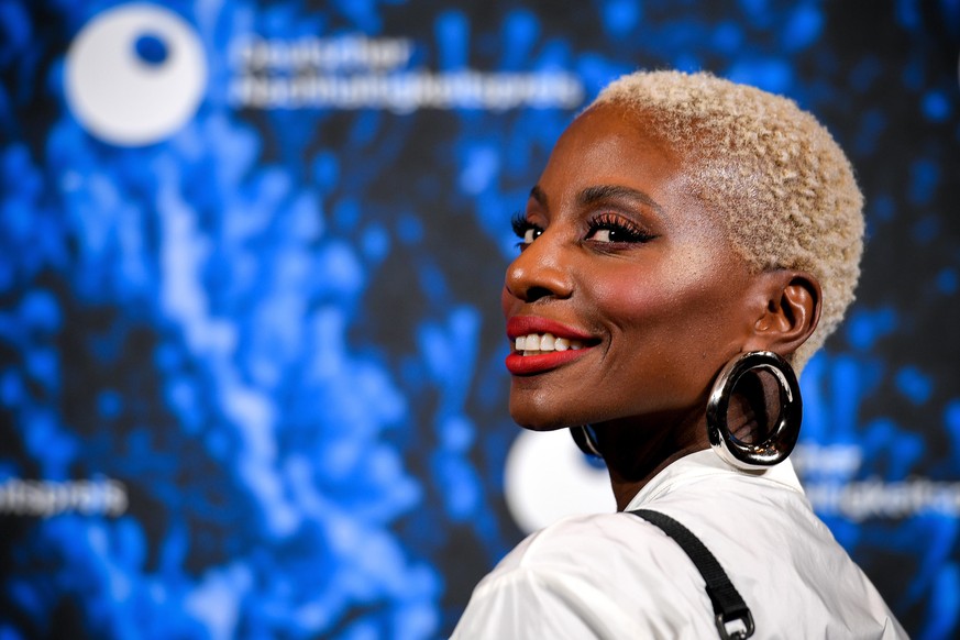 DUESSELDORF, GERMANY - DECEMBER 04: British dancer and actress Nikeata Thompson poses prior to the 13th German Sustainability Award (Deutscher Nachhaltigkeitspreis) at Maritim Hotel on December 4, 202 ...