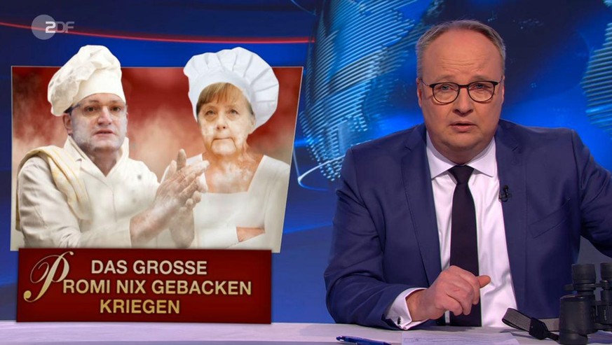 Sie kriegen nichts gebacken! Angela Merkel und Jens Spahn stehen in der Kritik - auch in der "heute-show".