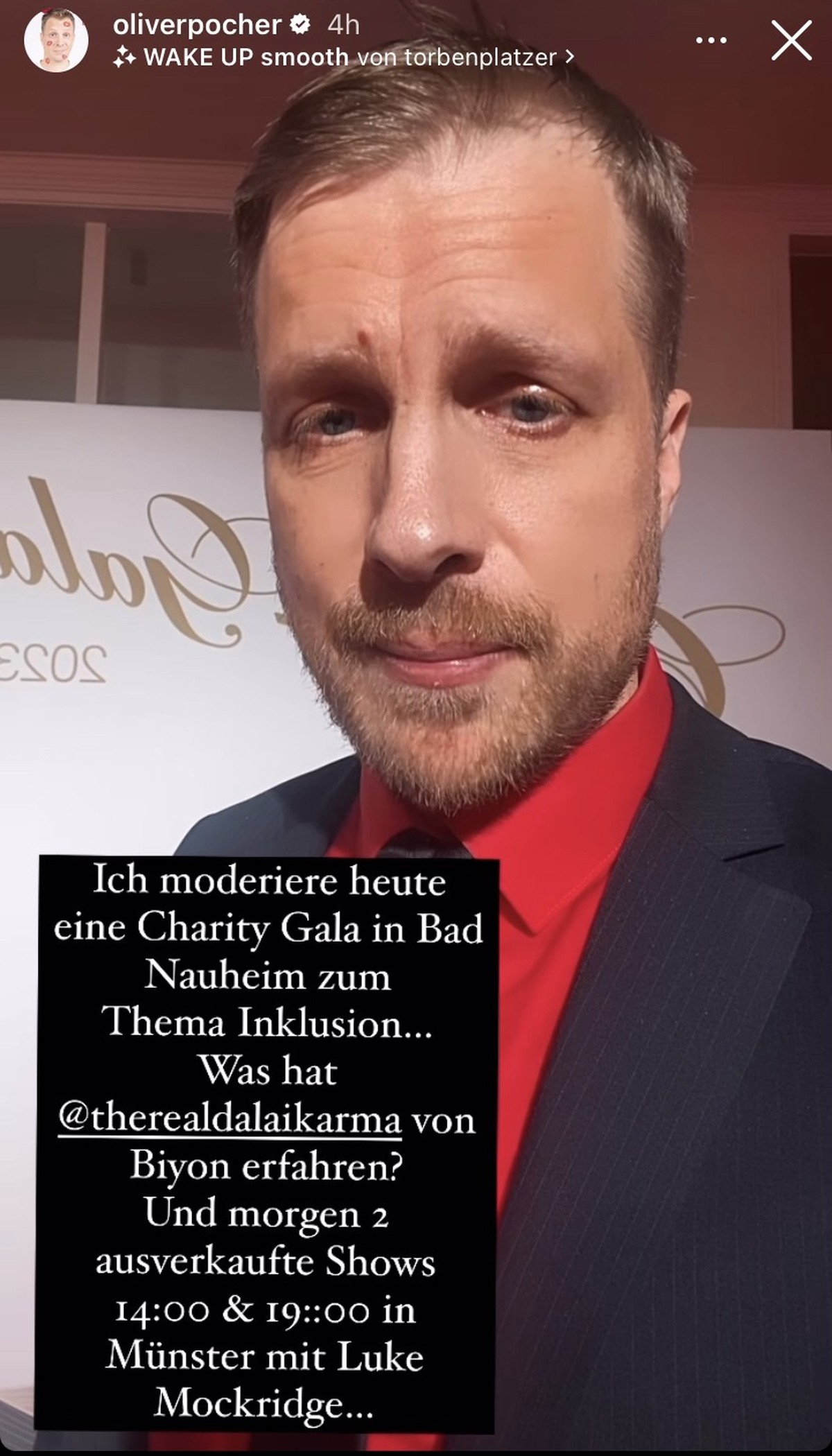 Der Komiker geht auf das Treffen mit Biyon ein.