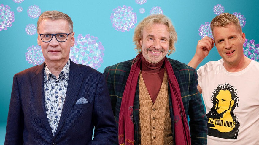 Günther Jauch (l.), Thomas Gottschalk (m.) und Oliver Pocher (r.) sind in der neuen RTL-Show.