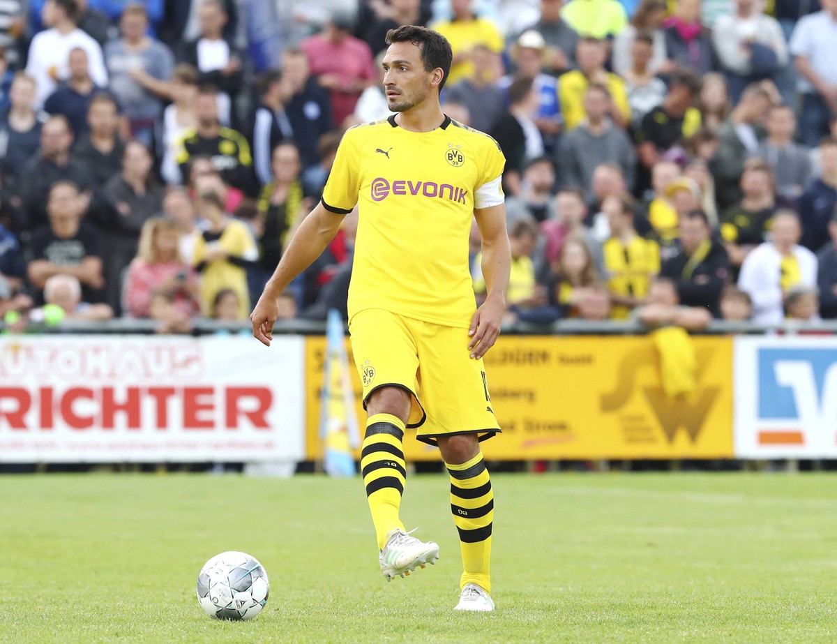 Hardheim, Germany 12.07.2019, Freundschaftsspiel, FC Schweinberg - Borussia Dortmund, Mats Hummels (BVB) in Aktion ( Hardheim Sportplatz FC Schweinberg Baden Wuerttemberg Germany eu-images-09-504-0184 ...