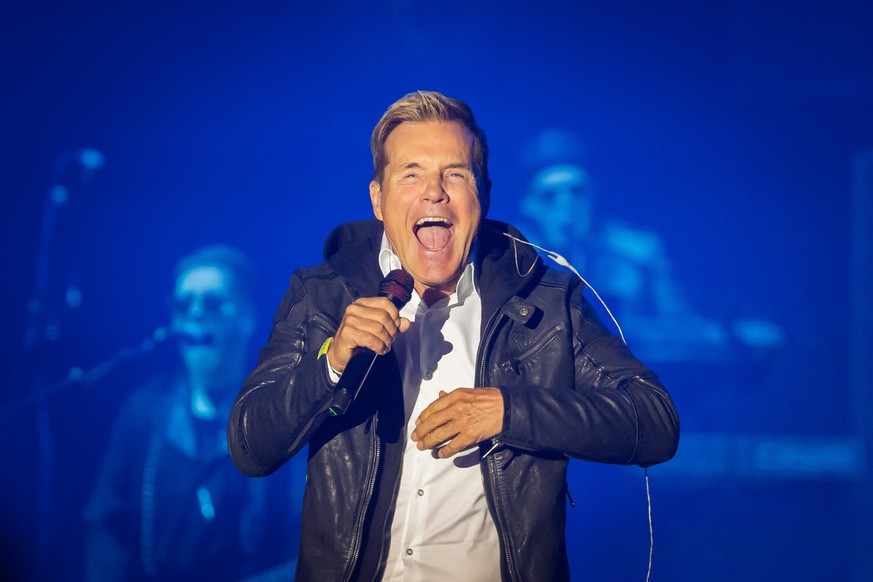 dpatopbilder - 16.04.2023, Berlin: Dieter Bohlen tritt beim Auftaktkonzert zur seiner Comeback-Tour in der Max-Schmeling-Halle auf. Foto: Christoph Soeder/dpa +++ dpa-Bildfunk +++