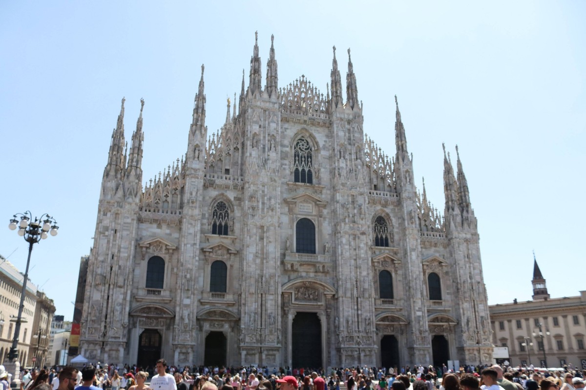 24.06.2023, Mailand, ITA, UNTERWEGS IN Italien, Fototermin, Reportage, Themenbild, Verschiedene Themenbilder, Reise, Reisefeature, im Bild Mailänder Dom, Mailaender Dom, Basilica cattedrale metropolit ...