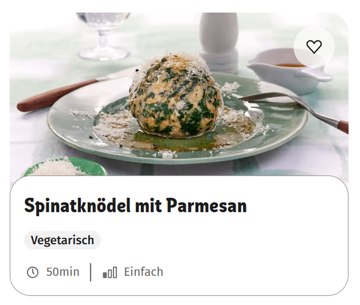 Das Rezept wird trotz Parmesan als vegetarisch angegeben.