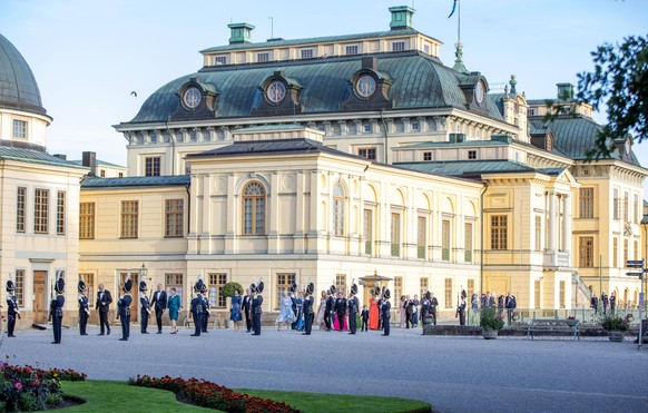 14-09-2023 Sweden Royals arriving at Drottningholm palace theatre for the Royal Opera jubilee theatre performance, in connection with the 50th anniversary of HM the King his accession to the throne, i ...
