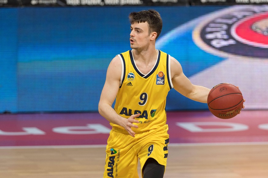 Basketball, BBL, 20210425, FC Bayern M�nchen - Alba Berlin. Im Bild Jonas MATTISSECK Alba Berlin, 9. M�nchen Audi Dome Bayern Deutschland *** Basketball, BBL, 20210425, FC Bayern M�nchen Alba Berlin I ...