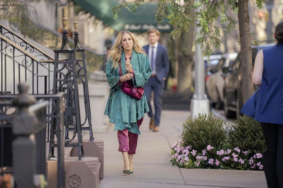 Carrie Bradshaw ist es offenbar auch nach all den Jahren peinlich, über Sex zu sprechen.