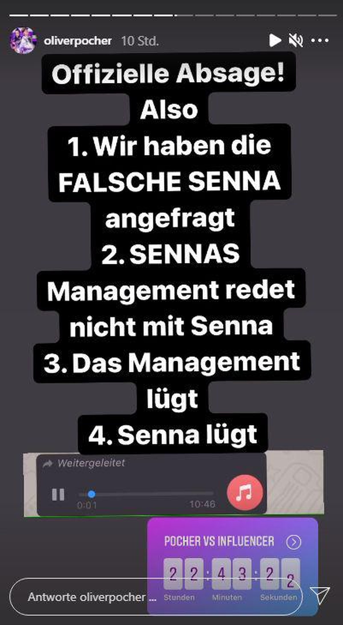 Pocher erhielt offenbar eine Absage von Gammours Management.