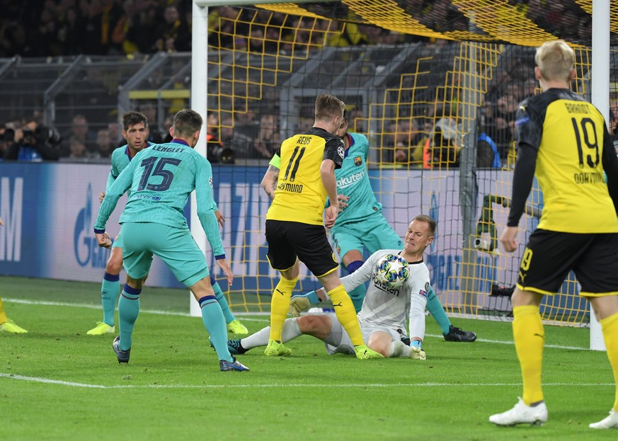 Du! Kommst! Nicht! Vorbei! Marc-Andre ter Stegen hielt seinen Kasten im Hinspiel gegen Dortmund sauber, parierte unter anderem einen Elfmeter.