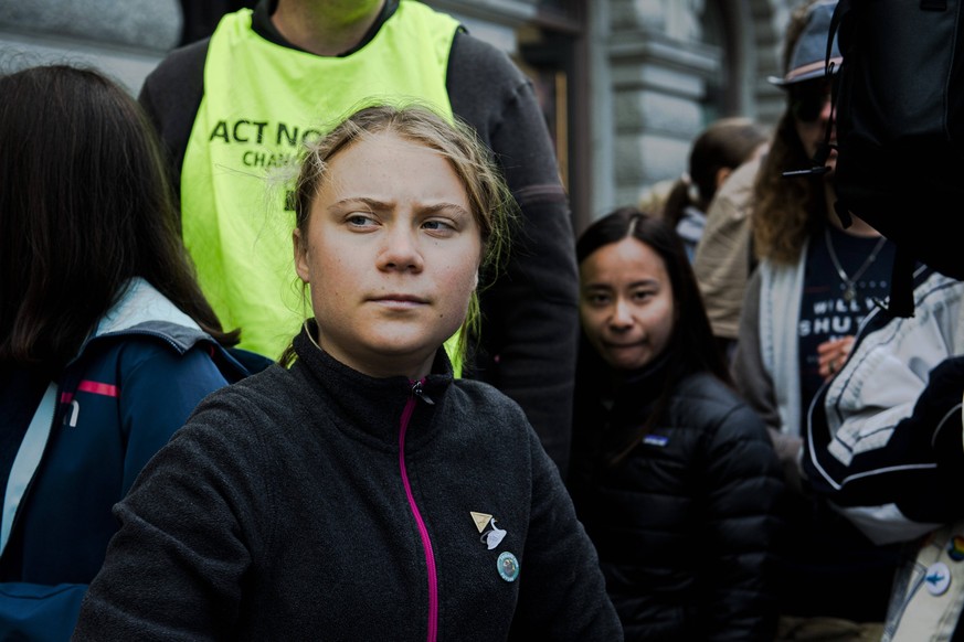 STOCKHOLM20220902 Greta Thunberg med Fridays For Futures klimatstrejk inf