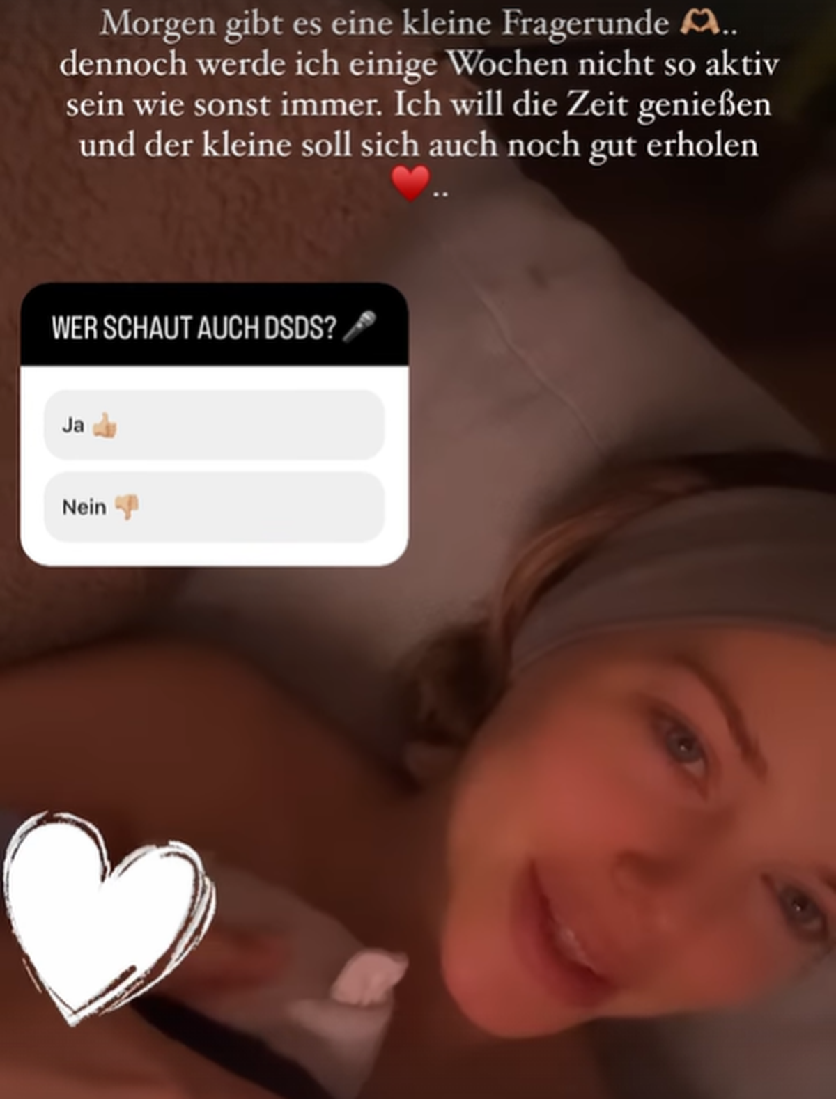 Laura Maria möchte nun auf etwas weniger aktiv auf Social Media sein.