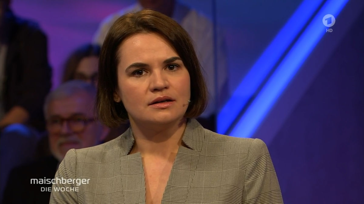 Die belorussische Oppositionsführerin Swetlana Tichanowskaja fürchtet um ihr Leben.