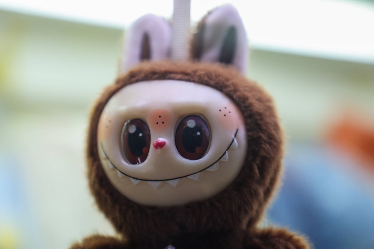 20.06.2025. Russia. Moscow. A toy Labubu in a shop window. Alexey Belkin/NEWS.ru BelkinxAlexey
