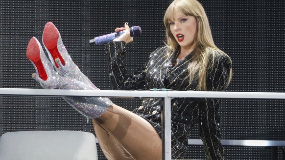 Taylor Swift performs at Levi&#039;s Stadium in Santa Clara, Calif. Friday, July 28, 2023. (Jessica Christian/San Francisco Chronicle via AP)