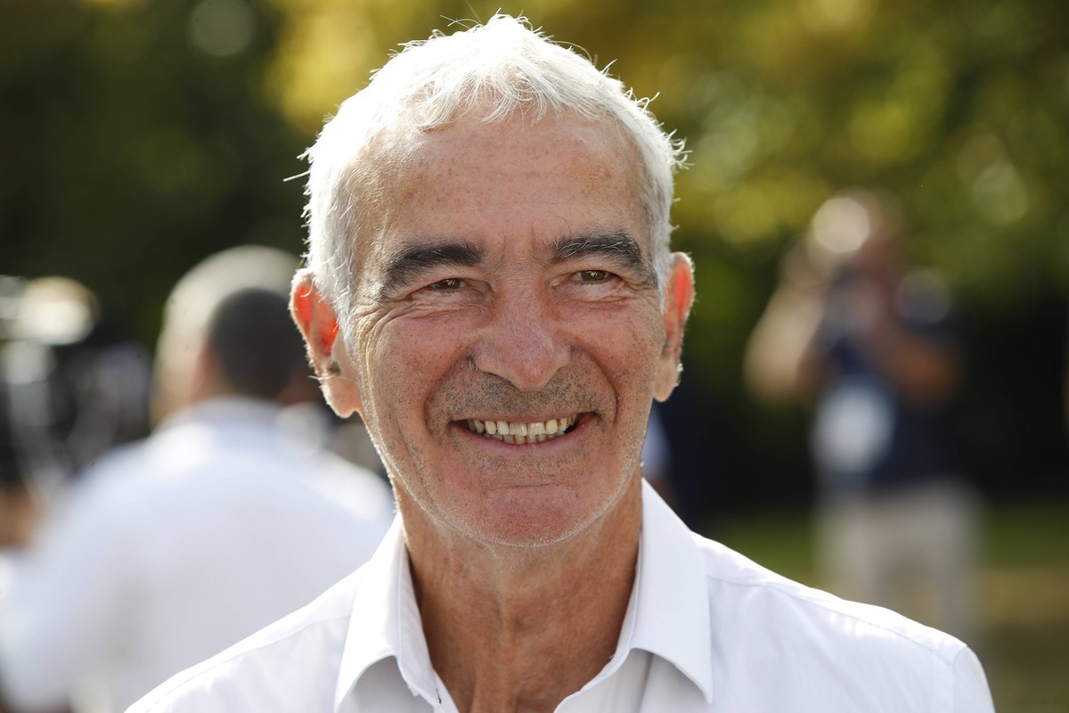 Raymond Domenech FOOTBALL : Inauguration de lÂespace Michel Hidalgo au Centre National du Football de Clairefontaine - 05/09/2023 MichaelBaucher/Panoramic PUBLICATIONxNOTxINxFRAxBEL