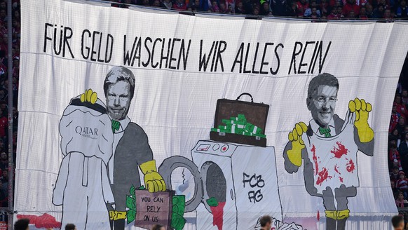 Am vergangenen Samstag demonstrierten die Bayern-Fans gegen das Katar-Sponsoring. 