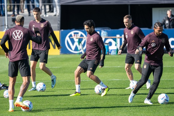 Die Nationalmannschaft bereitet sich aktuell in Frankfurt auf die Nations-League-Spiele gegen Ungarn und England vor.