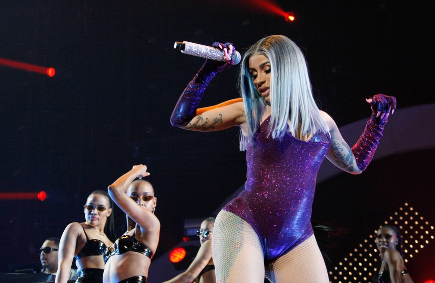 June 22, 2019 - Los Angeles, CA, USA - LOS ANGELES, CALIFORNIA - JUNE 22: Cardi B performs at the 7th Annual BET Experience at L.A. Live Presented by Coca-Cola at Staples Center on June 22, 2019 in Lo ...