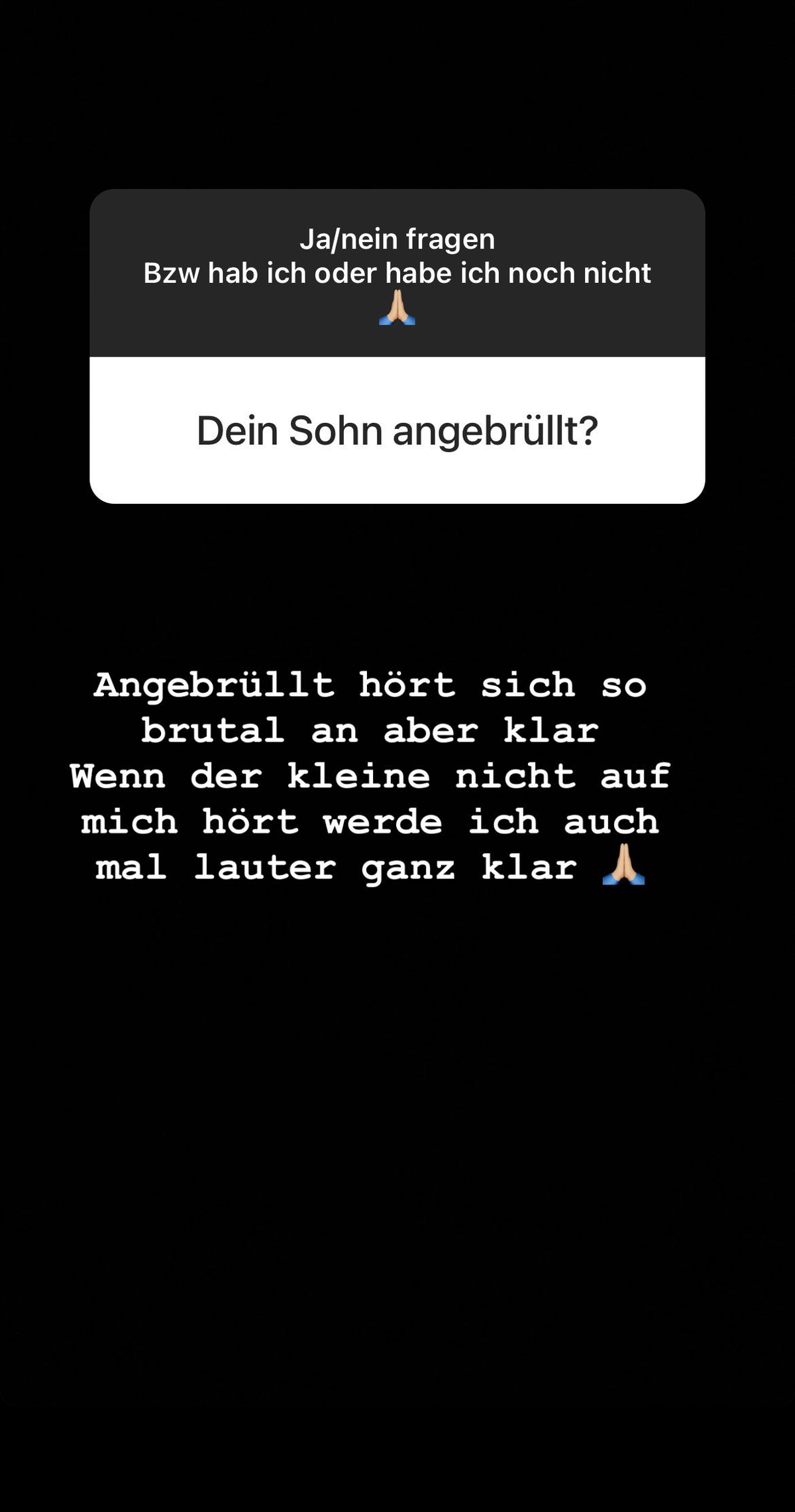 Pietro Lombardi spricht in seiner Story über Kindererziehung.