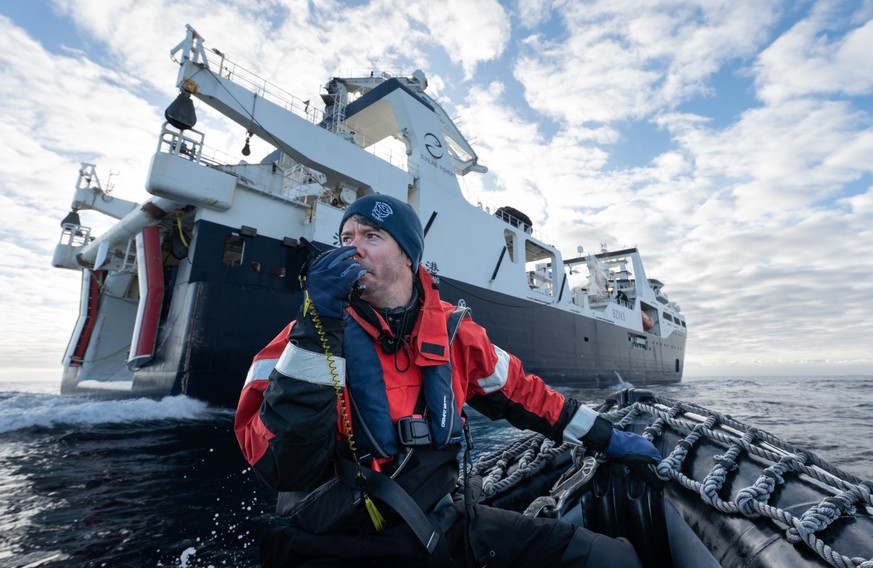 Sea-Shepherd-Kapitän Peter Hammarstedt in der Antarktis.
