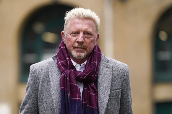 ARCHIV - 08.04.2022, Gro�britannien, London: Boris Becker, ehemaliger Tennis-Profi, trifft zu seinem Strafprozess am Southwark Crown Court ein. (zu dpa �Boris Becker droht nach Abschiebung keine Straf ...