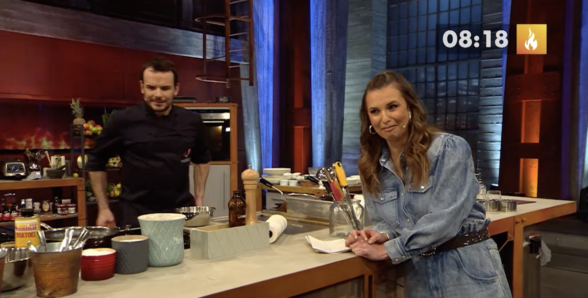Steffen Henssler machte Laura Wontorra mit seinen Sprüchen kurzzeitig sprachlos.