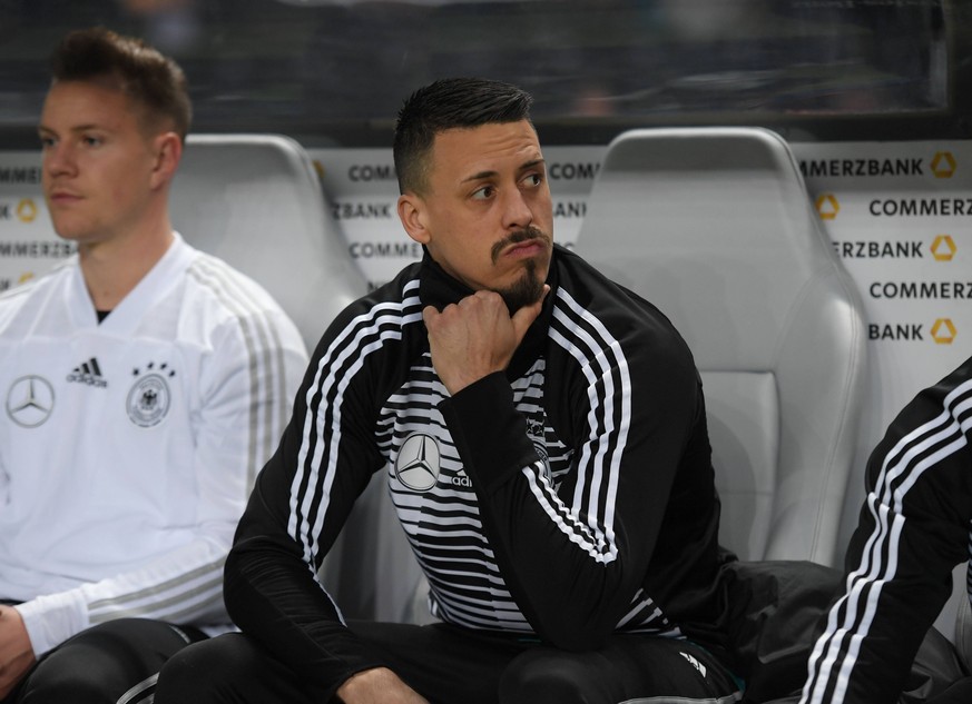 27.03.2018, Fussball Nationalmannschaft, Laenderspiel, Nationalteams, Deutschland - Brasilien 0:1, Sandro Wagner (Deutschland) *** 27 03 2018 National team National match Germany Brazil 0 1 Sandro Wag ...