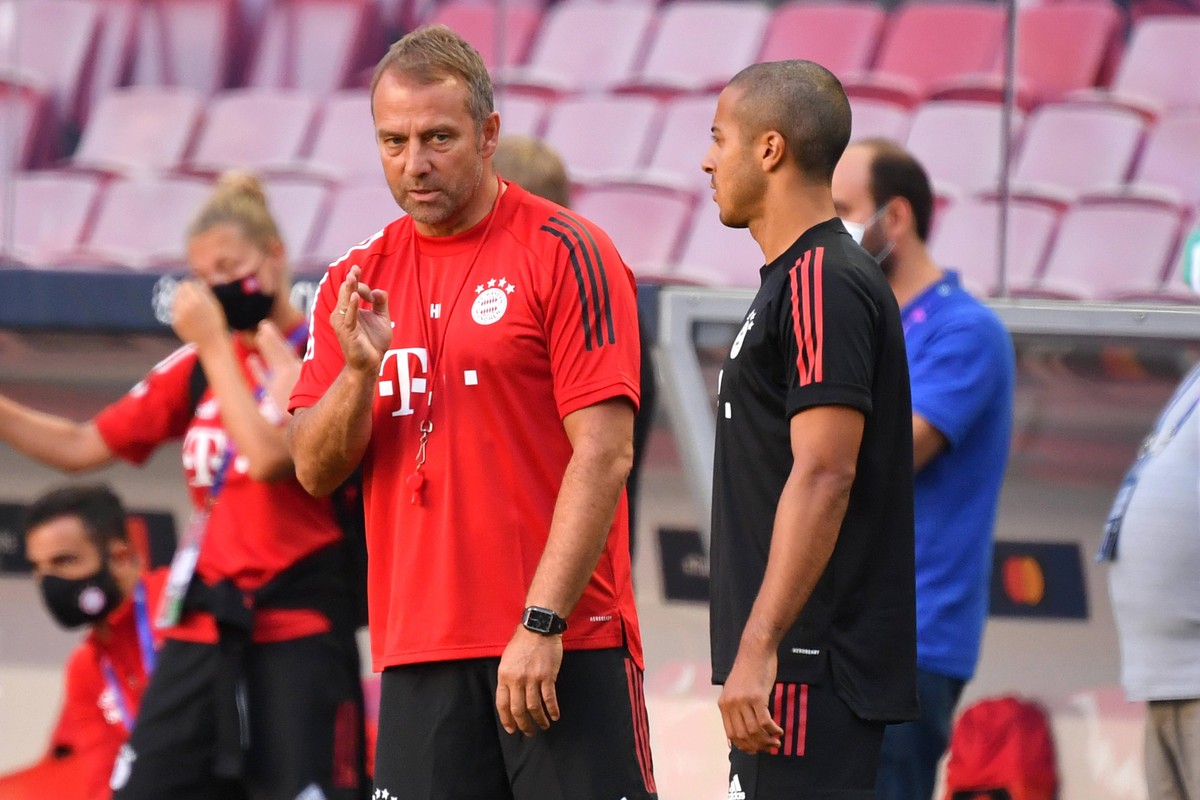 FC Bayern München: Hansi Flick und Thiago.