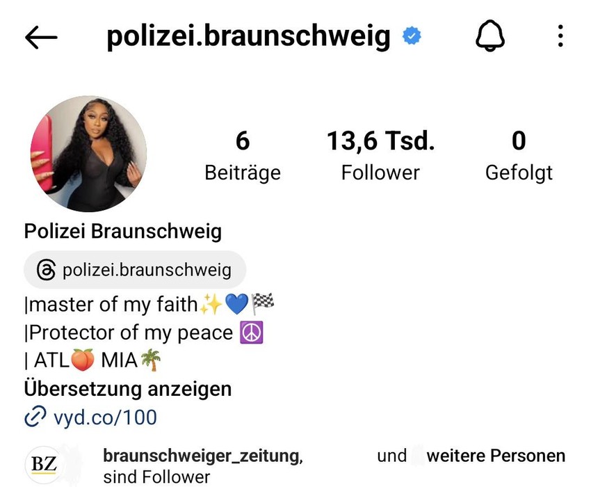 Wer am Freitag auf das Instagram-Profil der Polizei Braunschweig klickte, wurde überrascht.