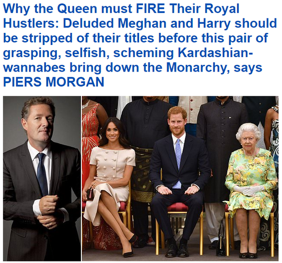 Der Artikel: Warum die Queen die royalen Geldgeier loswerden muss...
