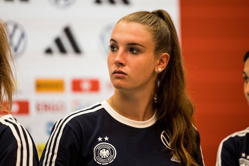 Media Day DFB Frauen 26.06.2023 Ena Mahmutovic Deutschland Media Day DFB Frauen, Herzogenaurach, adidas Homeground *** Media Day DFB Women 26 06 2023 Ena Mahmutovic Germany Media Day DFB Women, Herzog ...