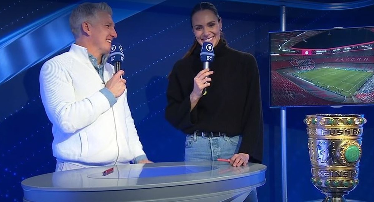 Bastian Schweinsteiger und Esther Sedlaczek stehen regelmäßig gemeinsam vor der Kamera.