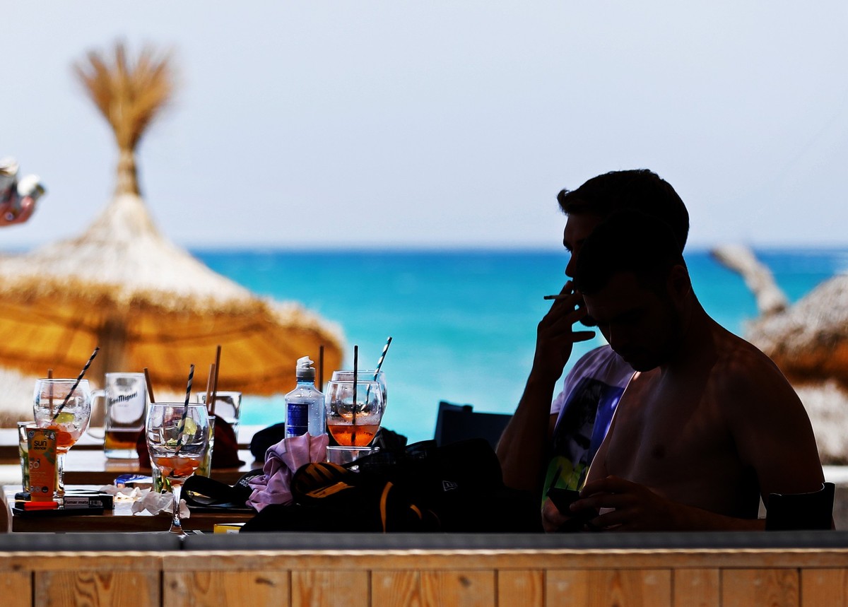 21.07.2022, Spanien, Palma: Junge M