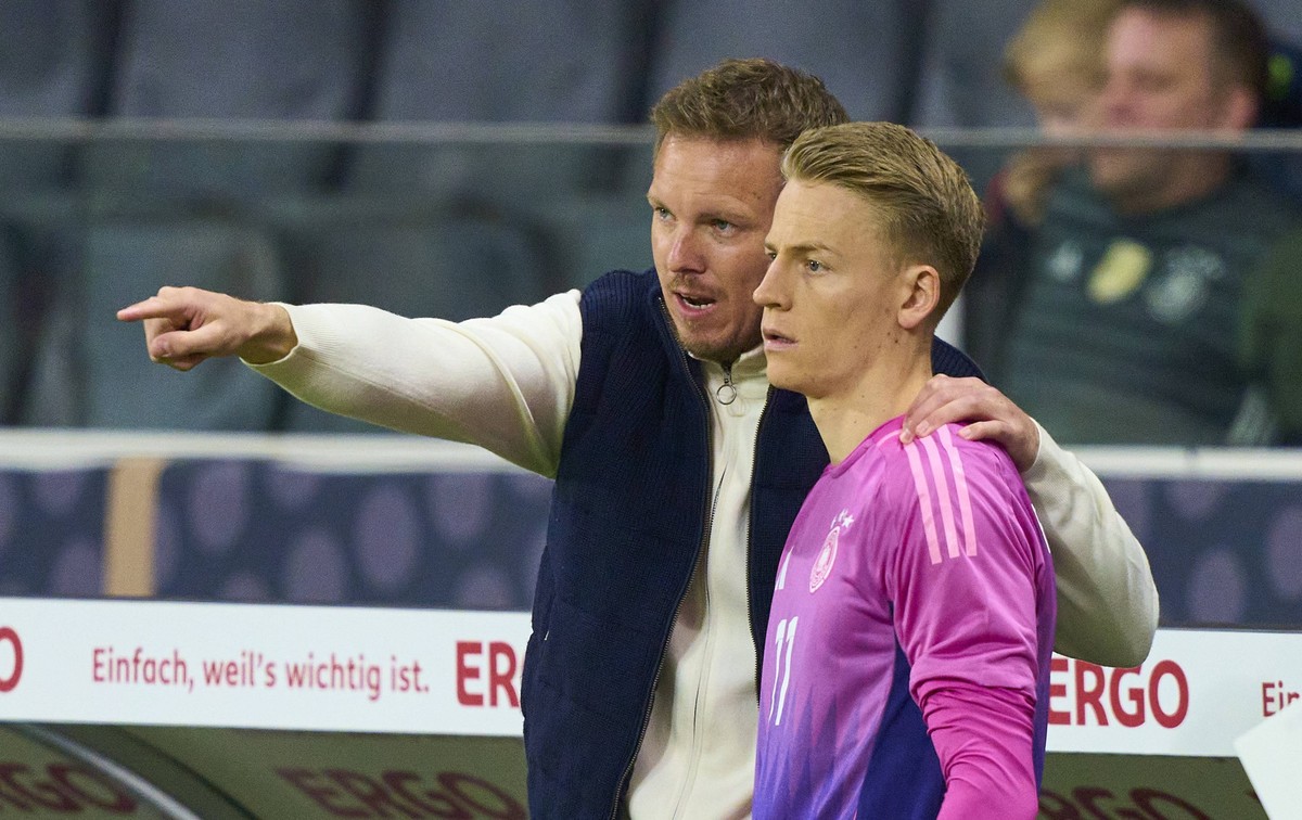 DFB headcoach Julian Nagelsmann , Bundestrainer, Nationaltrainer, Chris F�hrich, DFB 11 in the friendly match GERMANY - NETHERLANDS 2-1 DEUTSCHLAND - NIEDERLANDE 2-1 in preparation for European Champi ...