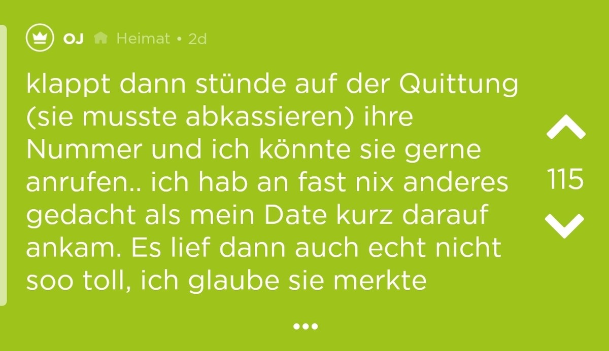 Das eigentliche Date war dann aber eher so meh...