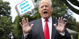 Donald Trump sagt, die Kriminalität in Deutschland steigt – stimmt das?