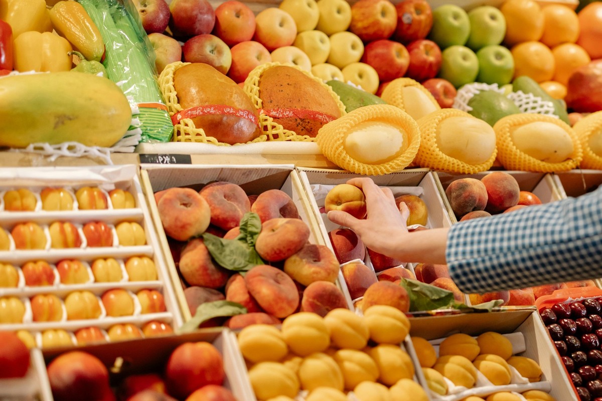 Früchte im Supermarkt