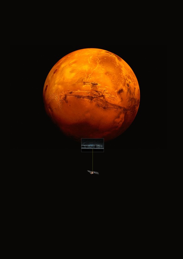 So fliegt die "Mars-Express"-Sonde um den Planeten