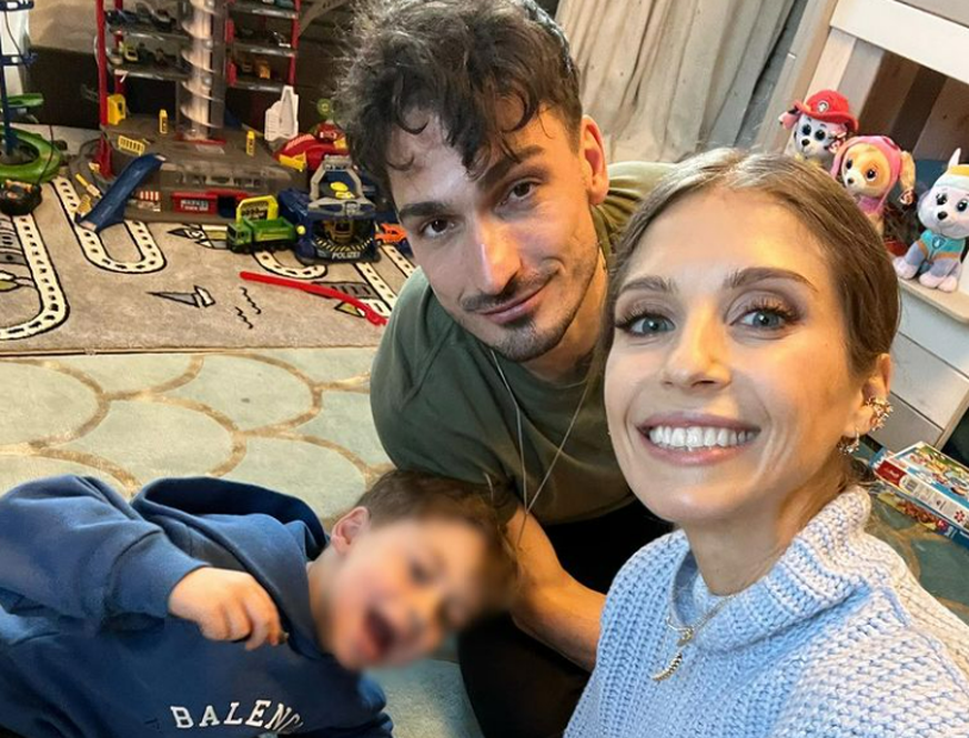 Mats and Cathy Hummels along with their son Ludwig
